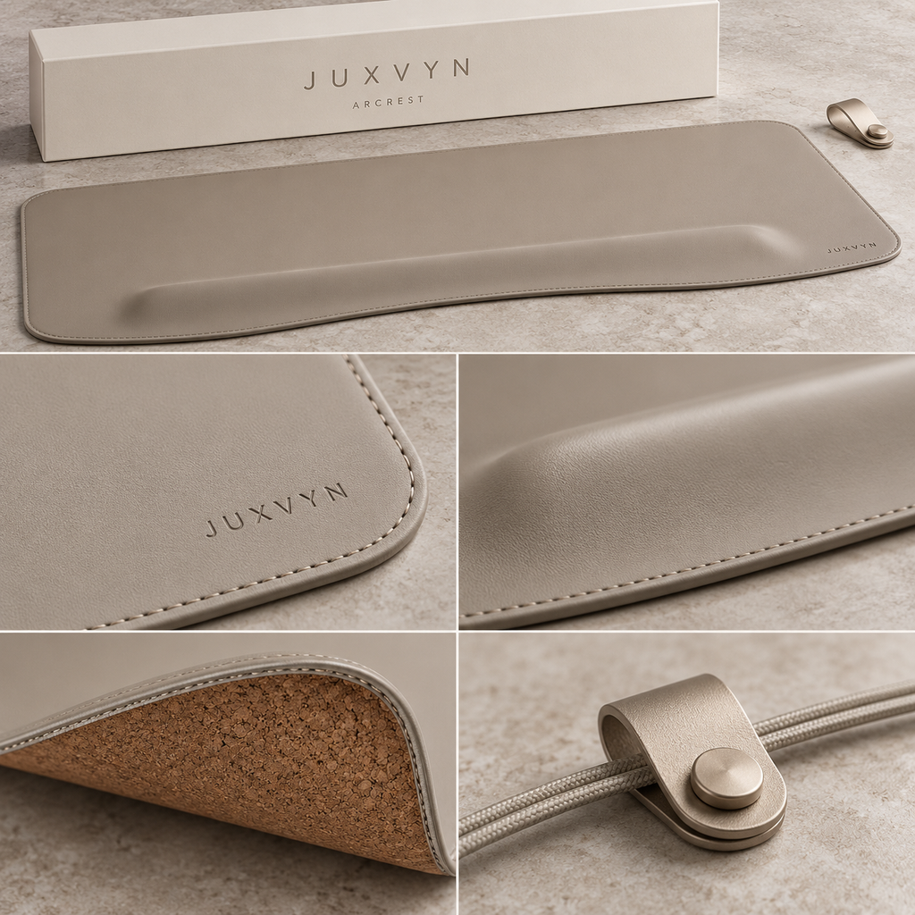 JUXVYN ArcRest Ergonomic Desk Mat