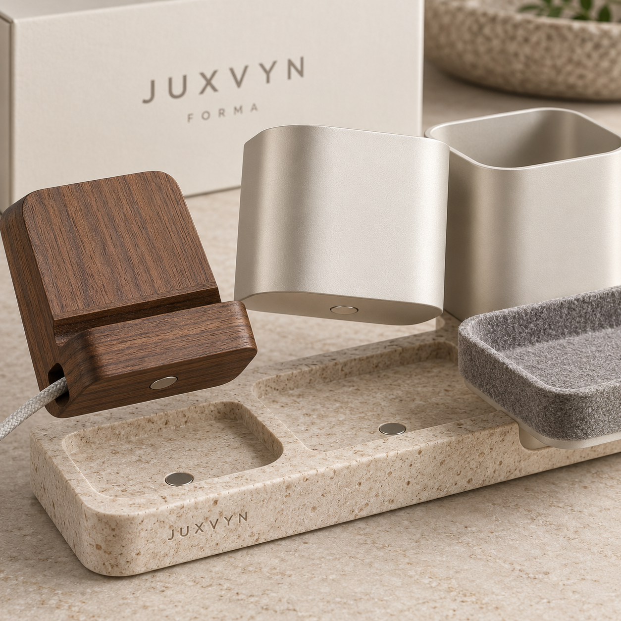 JUXVYN Forma Modular Desktop Organizer